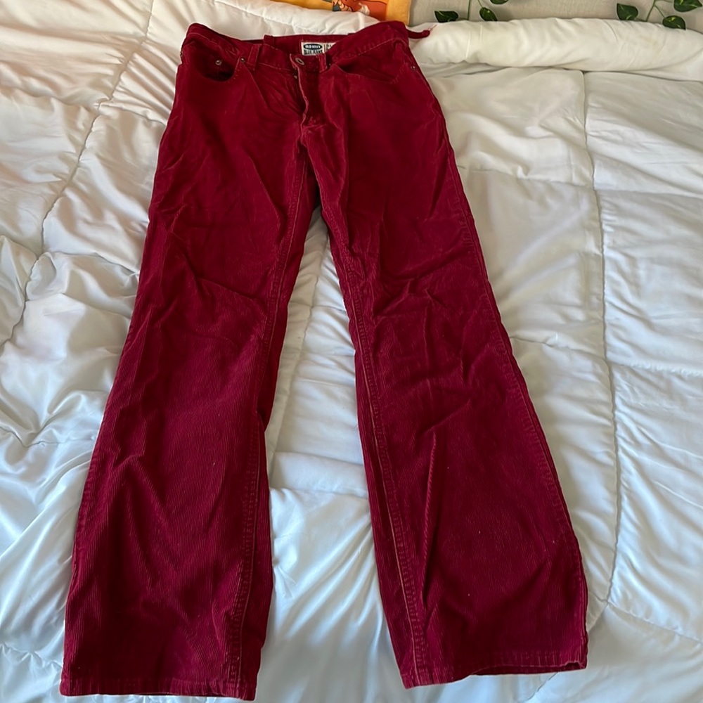 Red Old Navy Corduroy Pants